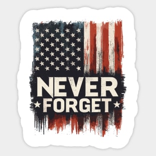 Memorial Day, Never Forget Sticker